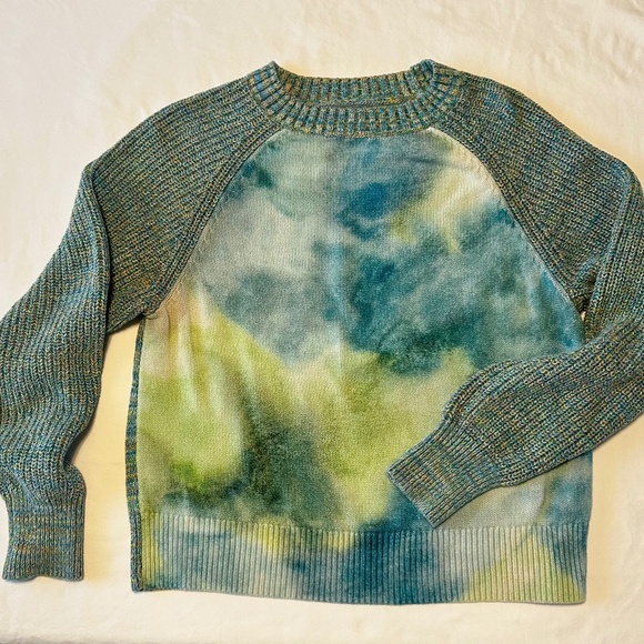 ANTHROPOLOGIE WATERCOLOR TIE DYE SWEATER, S - Picture 2 of 7